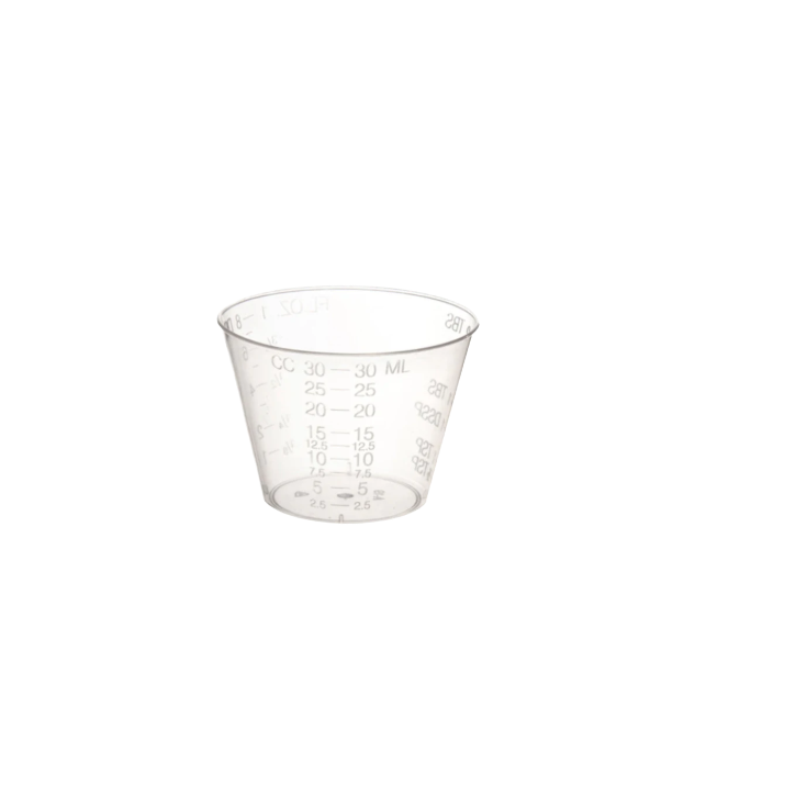 Alliance® Plastic Medicine Cups, 1 oz, graduated