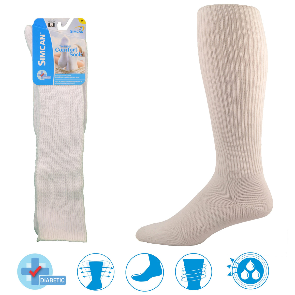 The Simcan Comfort Sock® Over the calf (White)