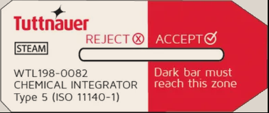 Tuttnauer 2" Chemical Integrator Indicator - Class 5