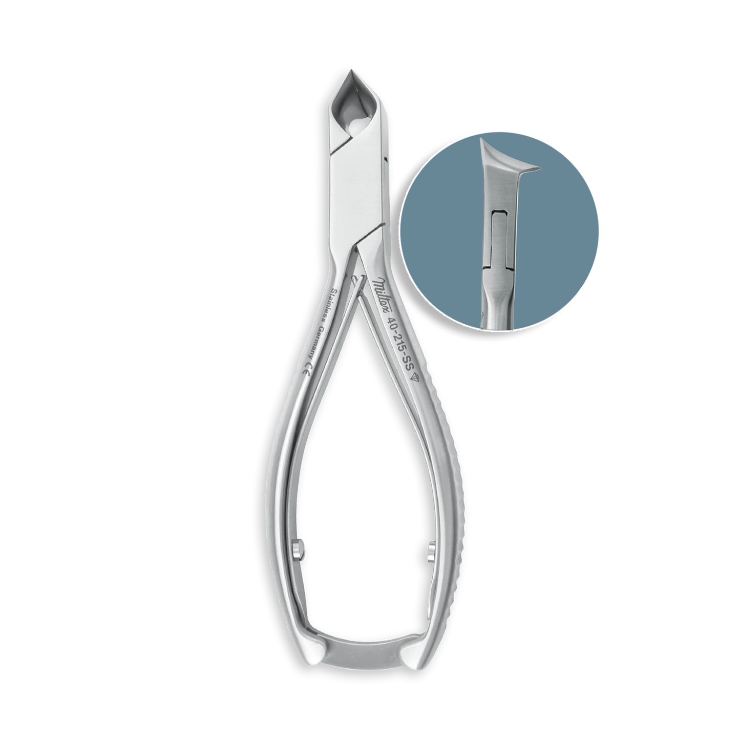 Miltex 5.5" Nail Nippers - Angled Head (MIL40-215SS)