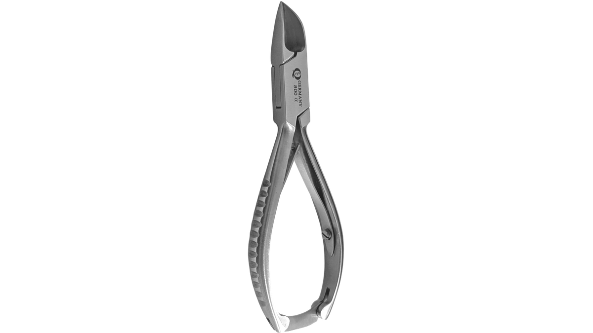 QFC800CE - 5.5” Nail Cutter - Curved Jaw - Double Spring w/ Lock