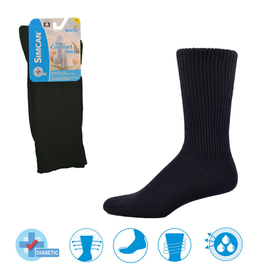 The Simcan Comfort Sock® Mid-Calfs (Black)