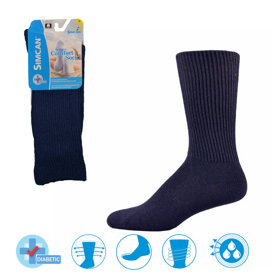 The Simcan Comfort Sock® Mid-Calfs (Large Navy)