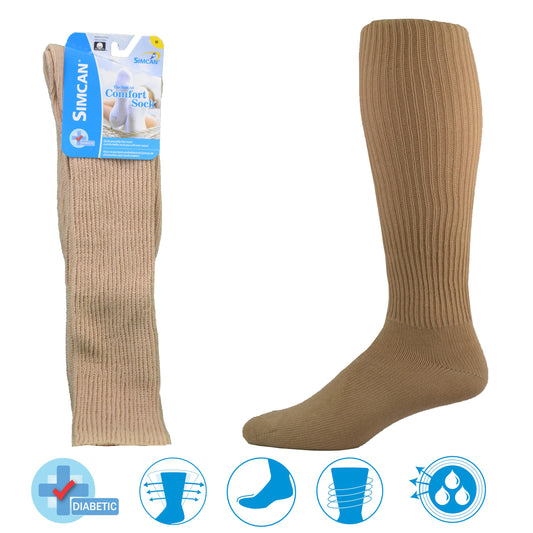 The Simcan Comfort Sock® Over the calf (Oatmeal)