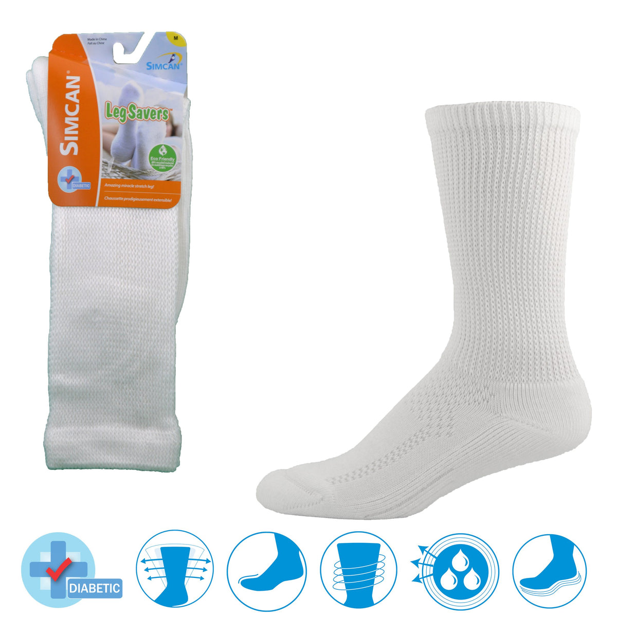 Simcan Leg Savers™ Mid-Calf (White)