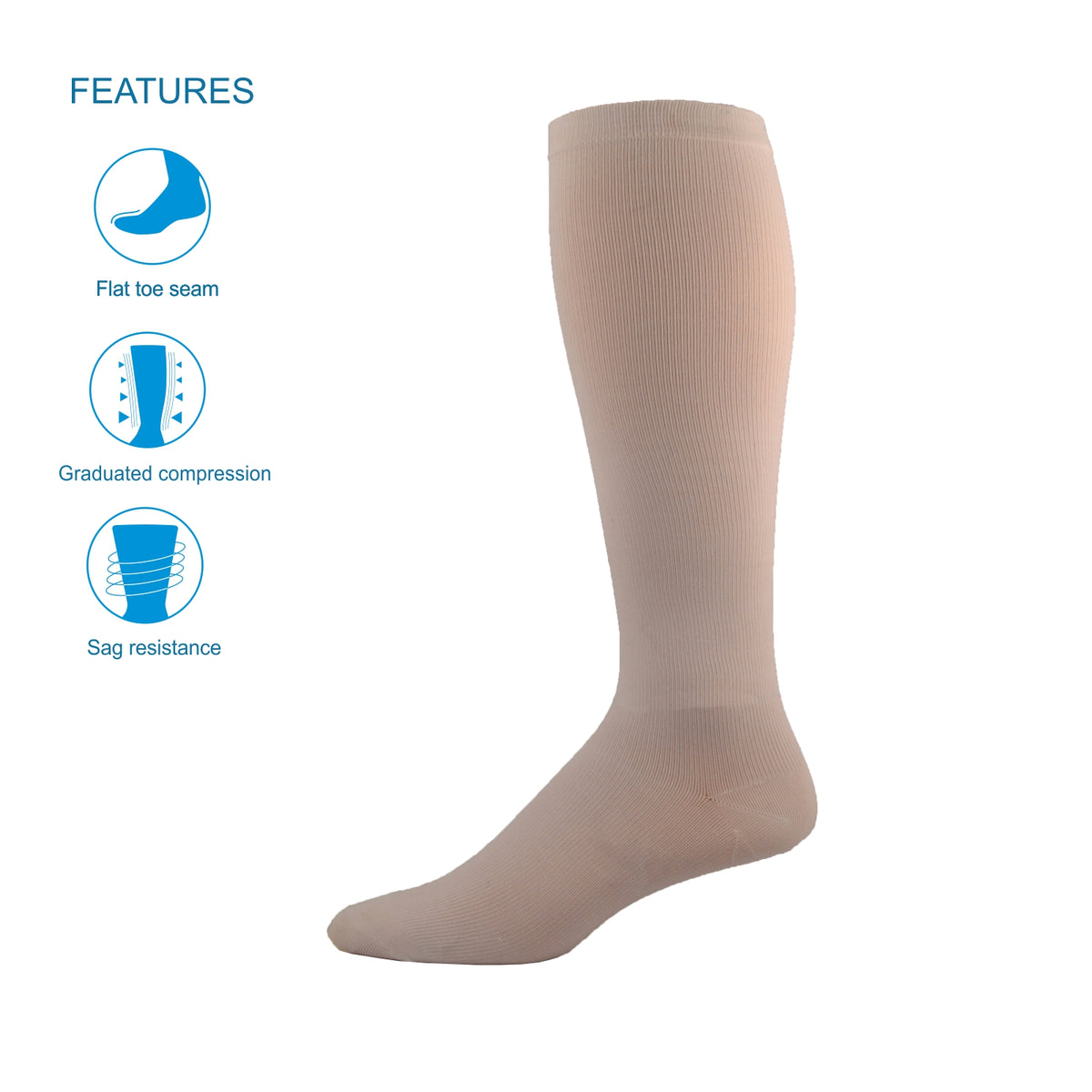 Simcan Vita Legs™ Knee Length Light Compression (Beige)