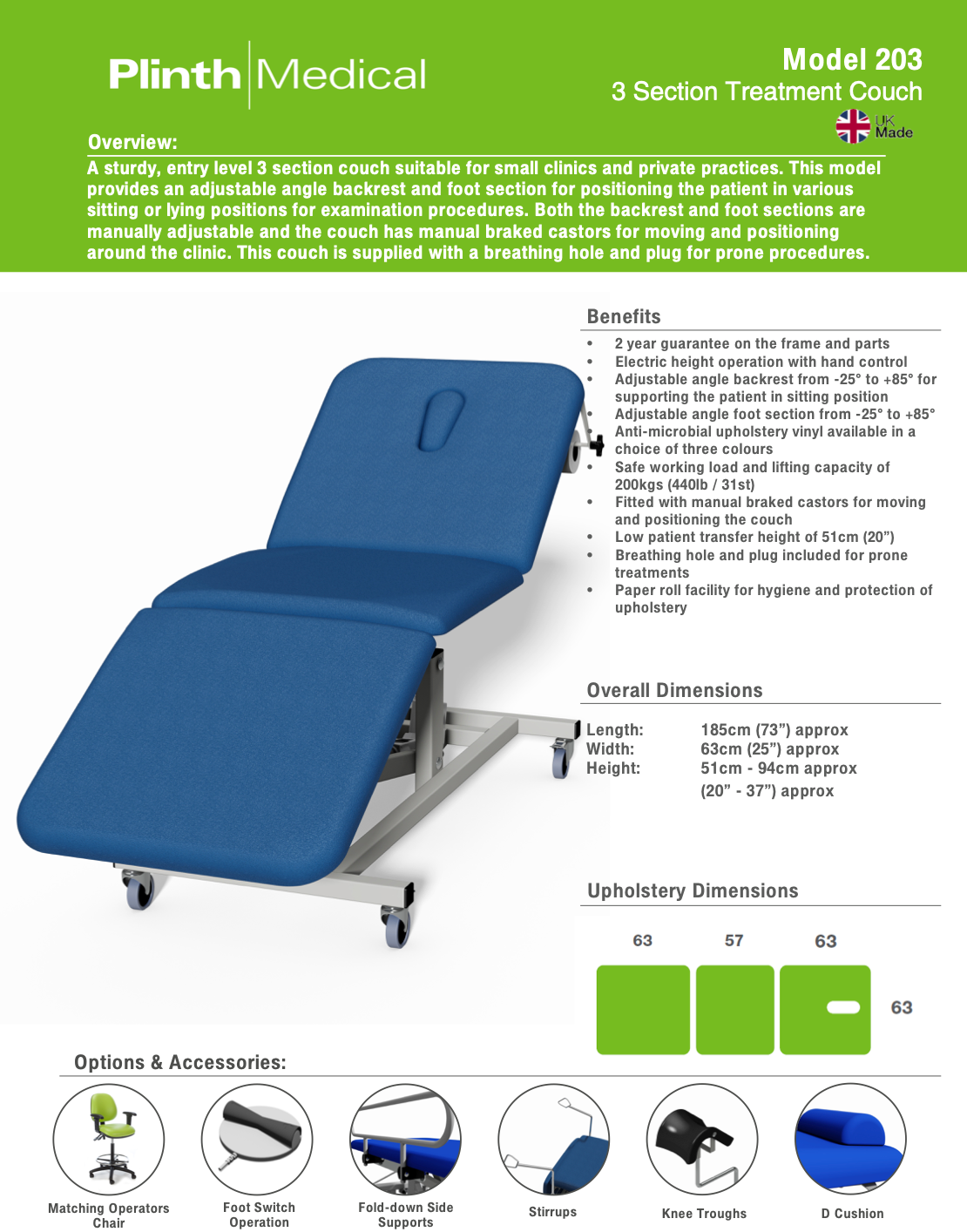Plinth 203 Treatment Couch