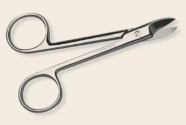 Almedic 4" Curved Jaw Beebee Crown and Collar Scissors